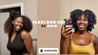 🎥 Flexi Rod Set on 4B/4C Hair Using Knotcho Mama Oil | Defined, Moisturized, & Rooted in Care 🌿✨