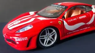 Close up Look on Big Scale Model Ferrari F430 Fiorano