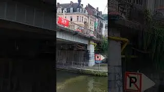 Cable horror under the bridge