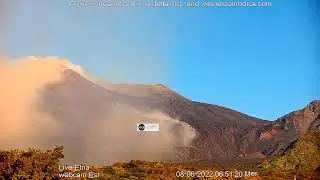 Etna Live Webcam - Episode 08/06/22