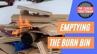 Scrap Wood Purge and Burn - Toilet Paper Tube and Dryer Lint Fire Starter