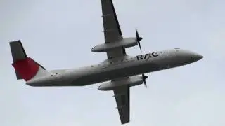 RAC Bombardier DHC-8-300 JA8936 TAKE-OFF NAHA Airport,JAPAN 那覇空港 瀬長島 2011.10.14