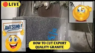 Granite Block Cutting - Today Process | Indian Granite Facty #granite #graniteblocks #galaxy