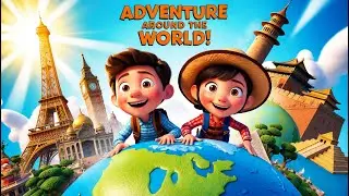 Adventure Around the World! | Fun Travel Song for Kids