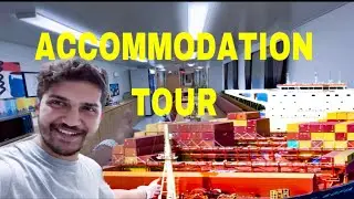 Exploring the massive container ship's accommodation