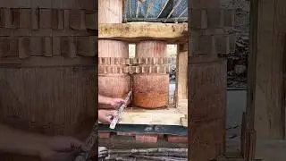 Original mechanically squeezed sugar cane, Good tools and machinery make work easy