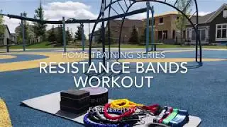 Arm workout using resistance bands