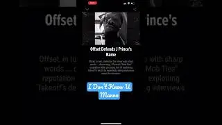 OffSet Snap!!! Who u think u is John Gotti