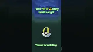 OMG 😱😘 shiny marill was caught in wild #1k #pokemon #anime #games