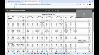 REVIT CD: Room Finish Schedule