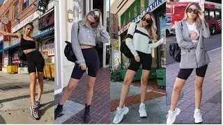 4 WAYS TO STYLE BIKER SHORTS