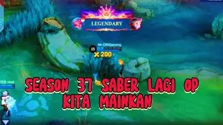 SABER MLBB GAMEPLAY HYPER MVP LEGENDARY SEASON 37