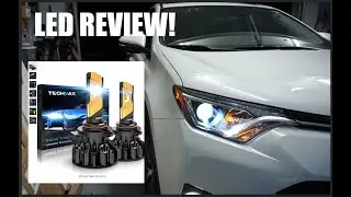 Toyota RAV4 2016-2018: обзор светодиодных ламп Techmax 9012