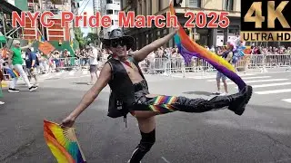 NYC Live Pride March 2025 in 4K - June 29, 2025