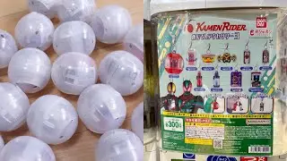 6000円使って20回まわしてレビュー！全10種コンプリートできるか！？1回300円ガシャポン仮面ライダーめじるしアクセサリー3弾 レビュー！キバット・フルボトル・ゴチゾウ・ファイズフォン