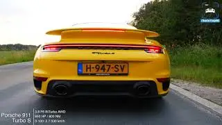 PORSCHE 911 TURBO S 992 0-333KM/H ACCELERATION TOP SPEED AND SOUND