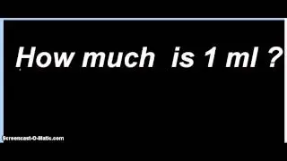 Video- How much is 1 ml?