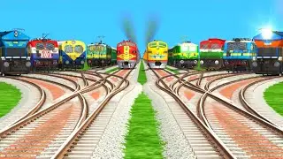 10** Higher Graphic Trains Run At Bumpy Branched Railroad Tracks ll train Simulator Classic gameplay