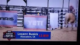 Dontbugthissister and Logann junior NFR 12/2025, 4th place in seniors 13.859