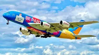 EPIC Rotations & Departures from Manchester Airport including 'Destination Dubai' A380!