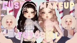 𐙚 CUTE CUSTOM MAKEUP *TUTORIAL* IN DTI 𐙚 #dresstoimpress #roblox #robloxdressup #dti #dtiroblox #fy