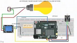 LDR Sensor Tutorial for Beginners with Automatic Night Light Project using Arduino