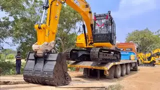 Подборка лучших видеороликов о погрузке и разгрузке экскаваторов DOOSAN на грузовые платформы | С...