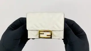 FENDI MICRO TRIFOLD WALLET 8M0395AAJD F0QVL #shorts