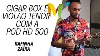 Pedaleira POD HD 500 com Cavaco Cigar Box e Viol&atilde;o Tenor, Za&iacute;ra