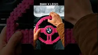 Bright Pink BMW LEGO Steering Wheel 🌸❄️