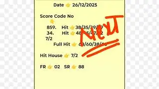 Shillong Meghalaya Teer Common Numbers|| Full Hit Numbers Target 🎯|| 27/12/2025|| 😍