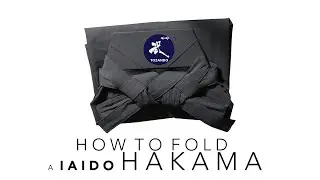 how to fold a iaido hakama tozando ASMR relaxing water sounds