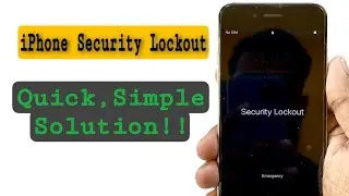 iPhone Security Lockout Simple Solution | How To Remove iPhone Security Lockout |