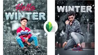 Best Winter photo editing tutorial ☃️in Snapseed ||best Lightroom Preset editing