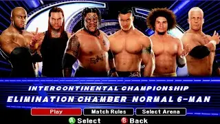 WWE Smackdown vs Raw 2008 - Umaga Defends his Intercontinental Title in an Elimination Chamber Match