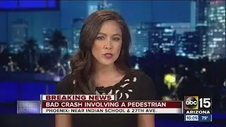 Pedestrian hit by vehicle on Indian School Road