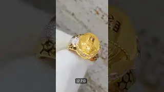 22k gold Shiv ling look gents ring