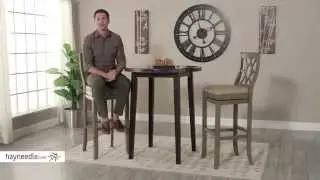 Belham Living Oliver Square Seat Swivel Extra Tall Bar Stool - Product Review Video