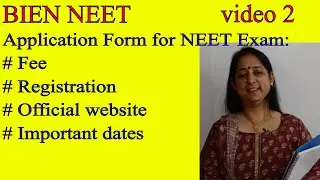 NEET Application form 2021 || Application || Fee||Registration||Official Website || Important Dates