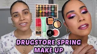 HOLOGRAPHIC PURPLE EYES SPRING 2021 | DRUGSTORE MAKE UP | Daniela Carolina