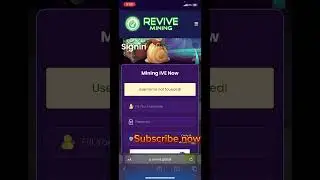 Revive Network mining.  #revive #cryptocurrency #capcut