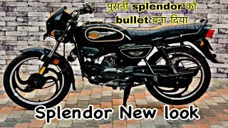 Splendor full modified royal Enfield design, customize | splendor new modifications #fsmodified ￼￼