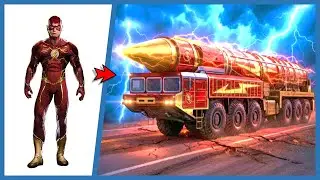 Герои Мстителей превращаются в ракетные грузовики 🚀 Мстители Marvel против DC: Эволюция всех перс...