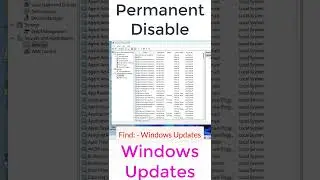 How to Permanent Disable Windows Updates on Windows 11|