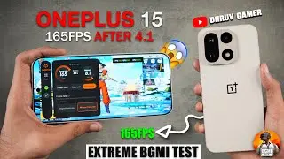 OnePlus 15 BGMI 165 FPS Gaming Review 🔥 Battery & Temperature Test