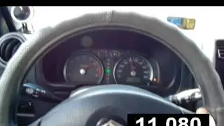 0-100 km 100+km Suzuki Jimny (FJ) 1,3 16v 4WD speedometer