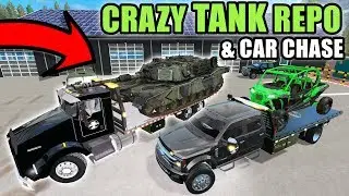 TANK REPO & THE CRAZY GUY CHASES US DOWN WITH A SEMI | FARMING SIMULATOR 2017