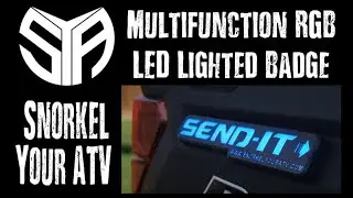Multi-function RGB LED Lighted Badge by Snorkel Your ATV