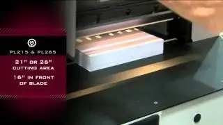 Intimus Powerline PL215 PL265 Programmable Paper Cutters De