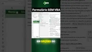 Segredo do Excel - Formul&aacute;rio sem VBA